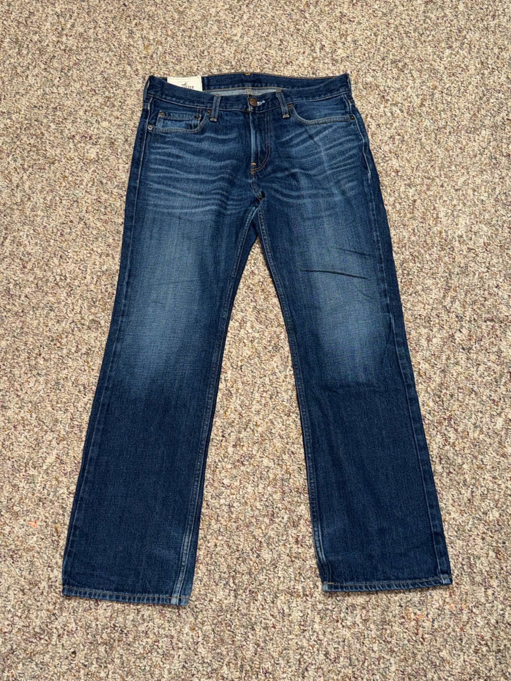 Men's size 31 jeans straight leg Dark Blue Stretch Jeans Hollister